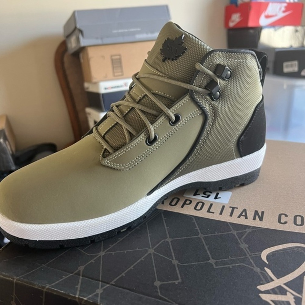 NIB K1X Men's Hiking‎ Boots Size 9.5 Green Ankle Lace Up Outdoor Adventure 🔥🔥